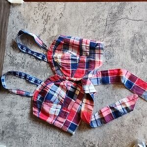 Abercrombie & Fitch top vintage size S blue red color